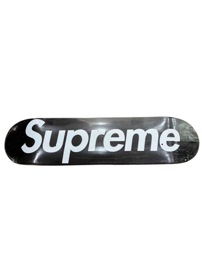 supreme stained logo deckスケボー デッキ 黒 box