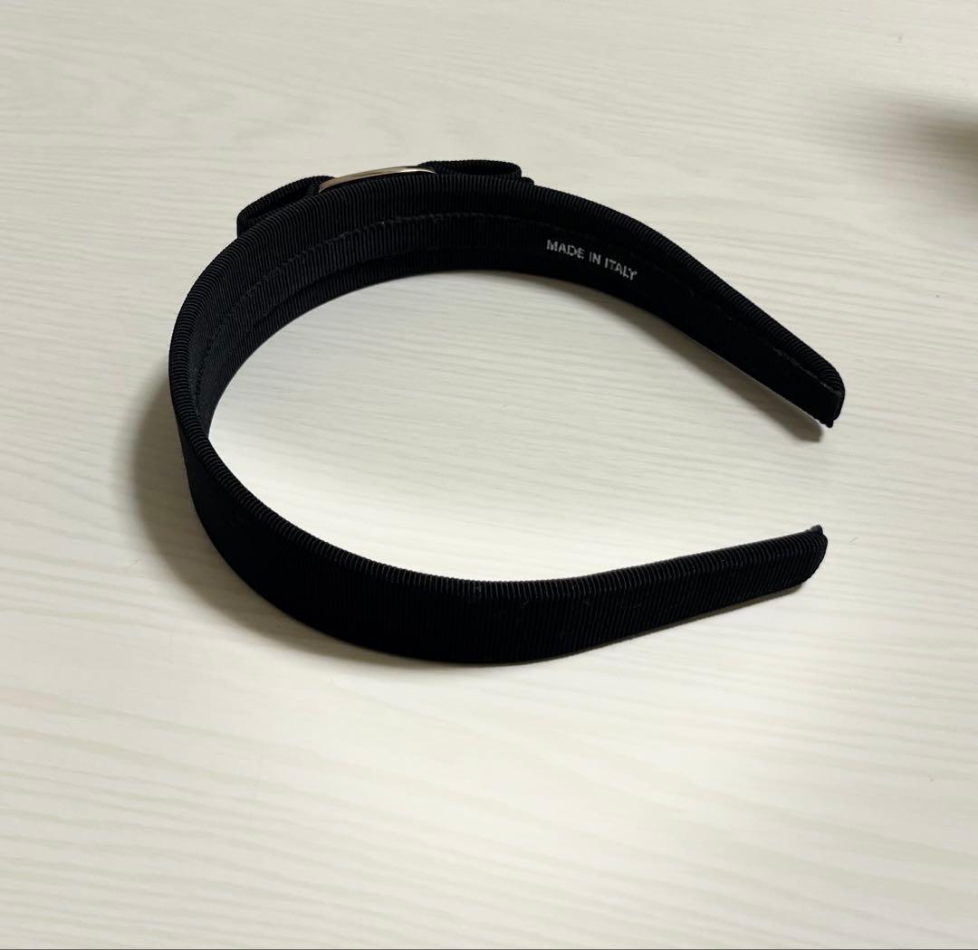 FERRAGAMO リボン付きカチューシャ ブラック