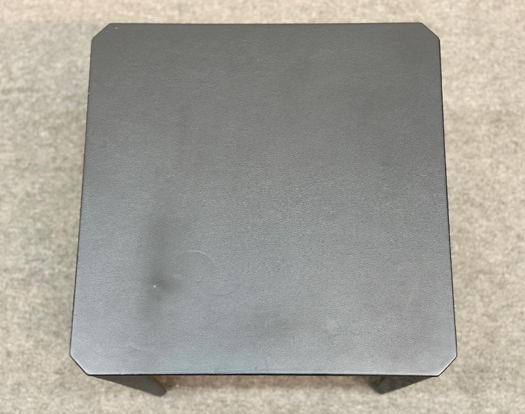 ■アルフレックス■モンテベロ　サイドテーブル　天板革張り込み仕様＆棚板付き