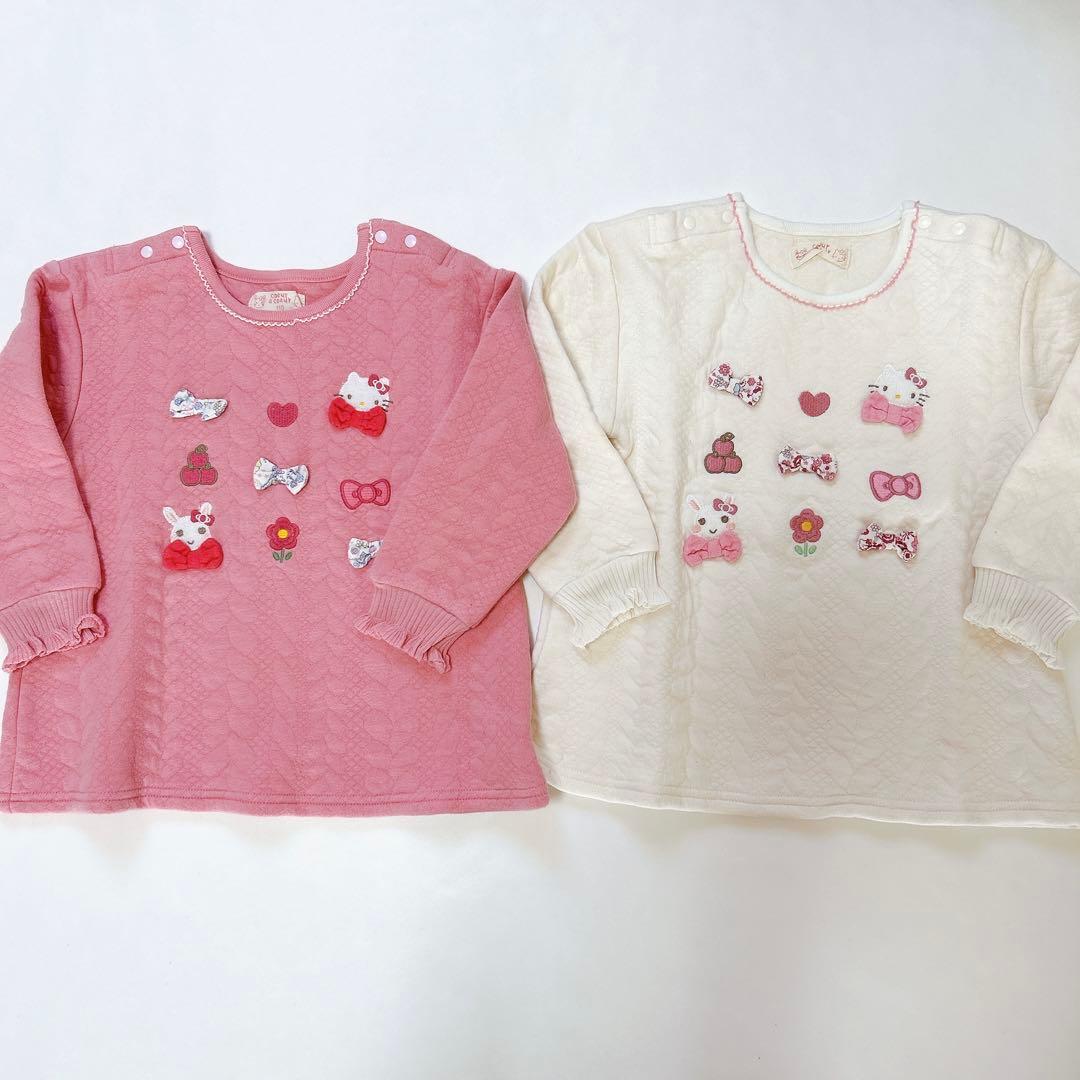 【クーラクール】キティコラボෆ‪10点トップスෆ‪パンツセット 110cm