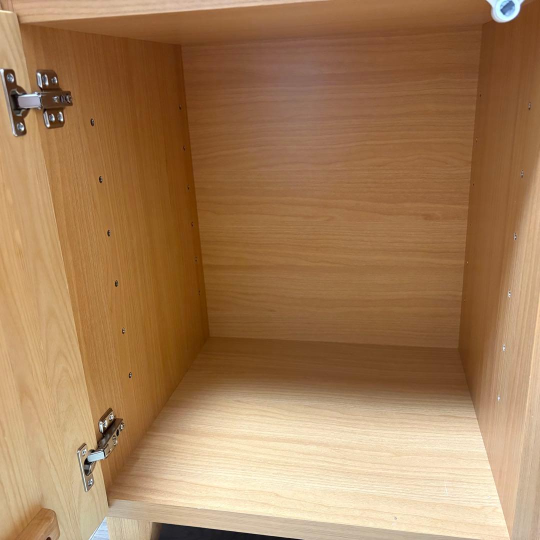 ISSEIKI 一生紀　天然木　収納　サイドボード 北欧風　横幅140 奥行46