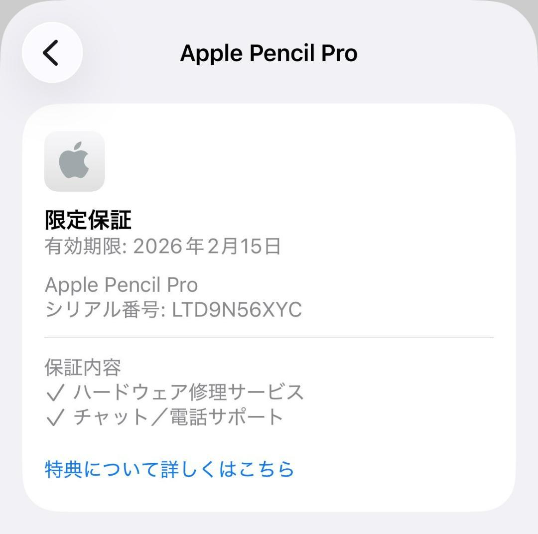 限定保証あり【美品】Apple Pencil Pro 本体＋替え芯