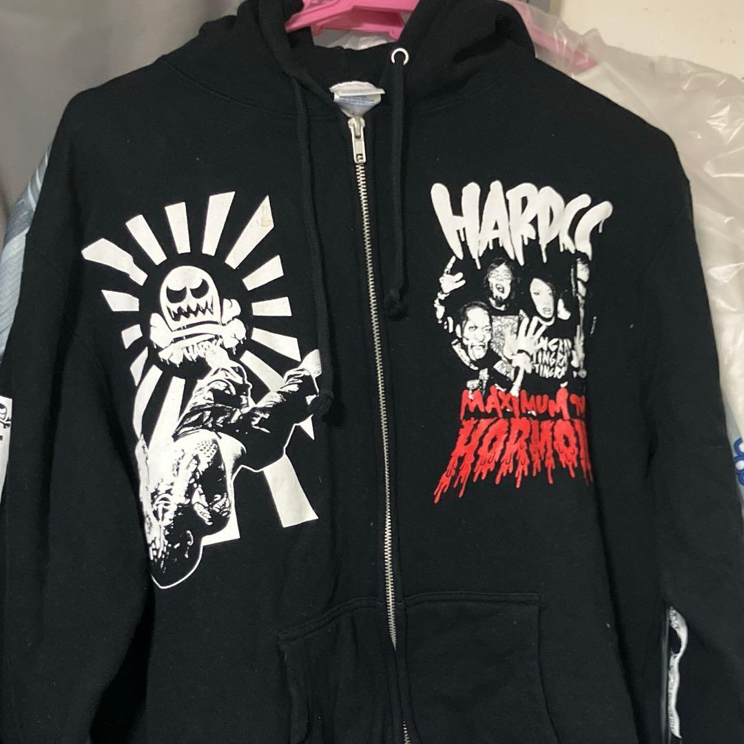 マキシマムザホルホン × コアチョコ ヘドバン大虐殺スウェットパーカー コラボ