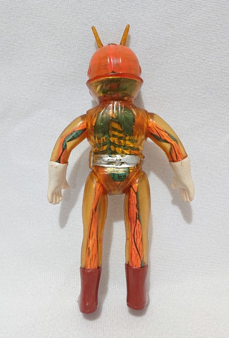 仮面ライダー V3 ポピー 改造人間 ソフビ 当時物 フィギュア