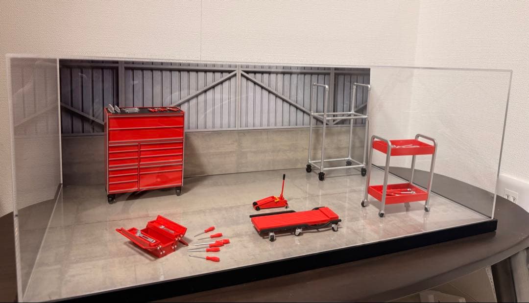 トレノ AE86 専用ディスプレイケース + ガレージディスプレイキット セット