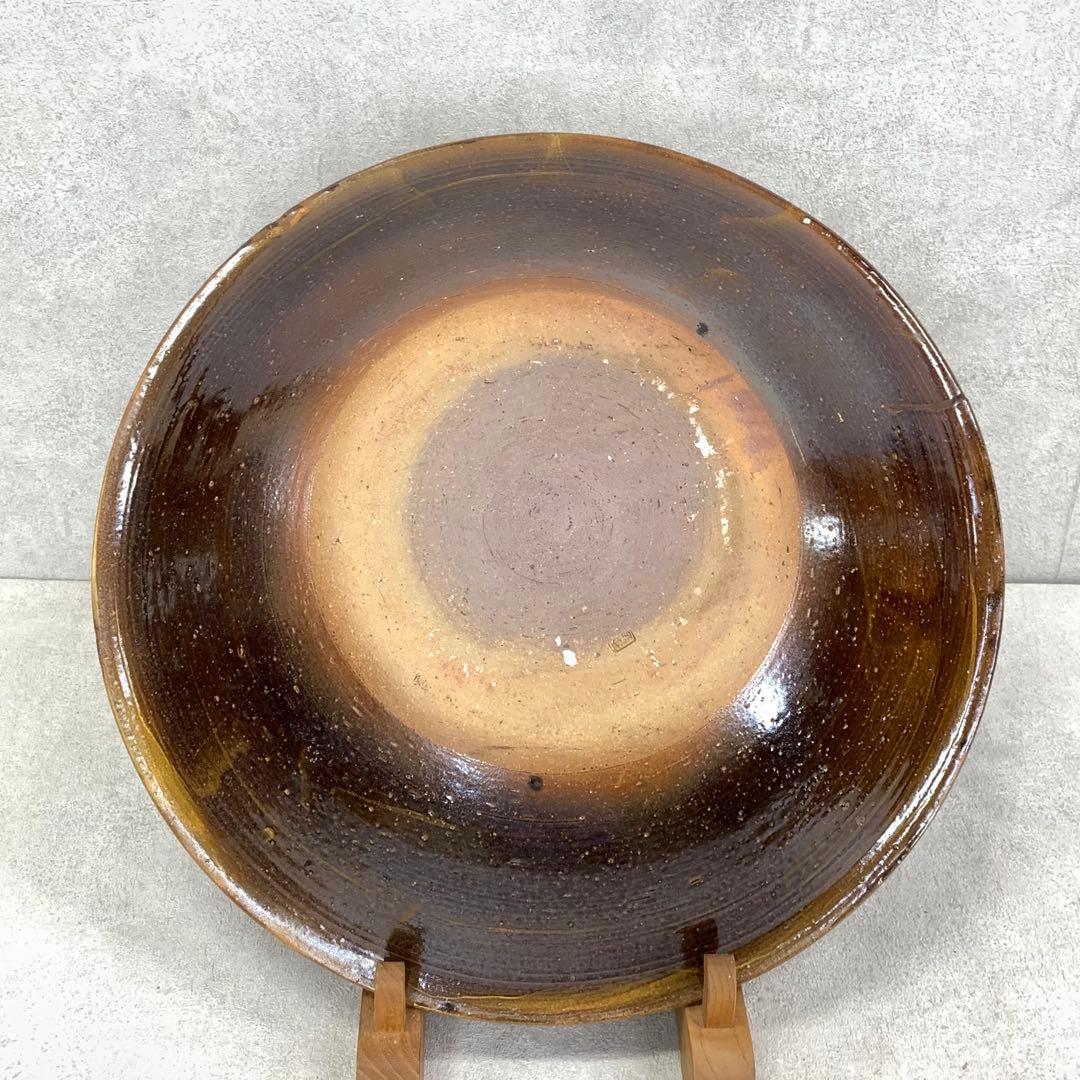 直径 44cm ! 大皿 飾り皿 鶴 飛躍 布志名焼 アンティーク レトロ ①