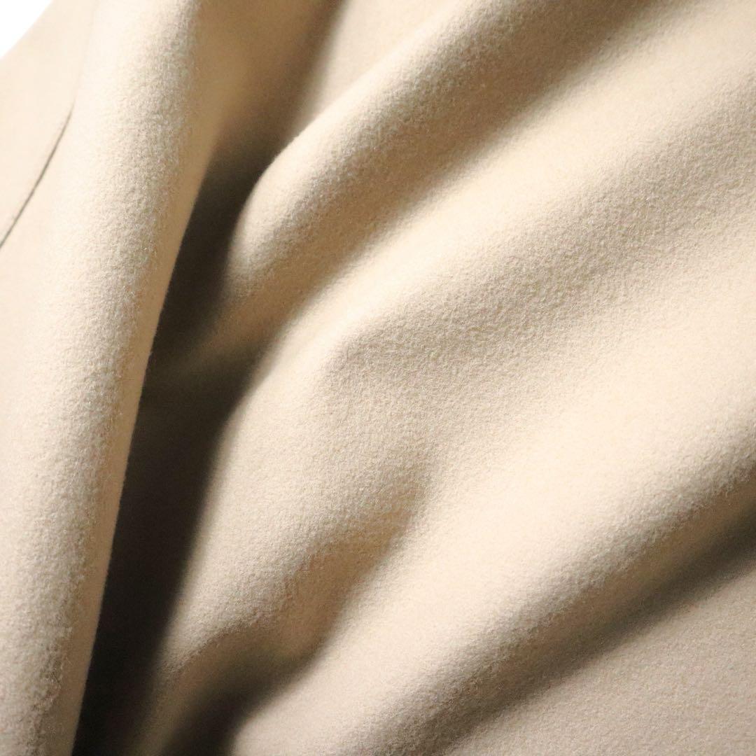 HYKE MELTON WORK COAT beige 新品同様　ロングコート