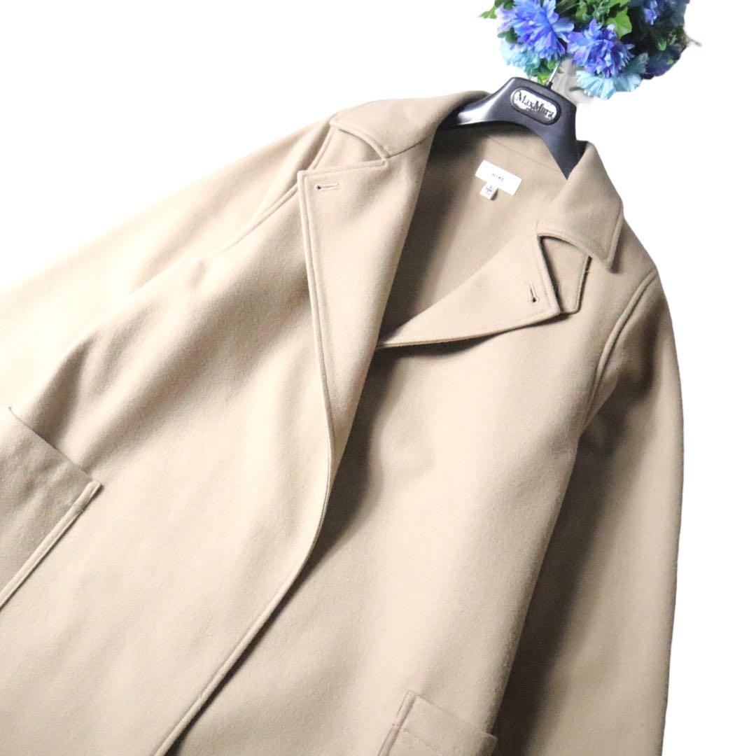 HYKE MELTON WORK COAT beige 新品同様　ロングコート