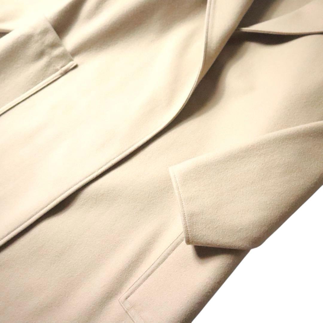 HYKE MELTON WORK COAT beige 新品同様　ロングコート