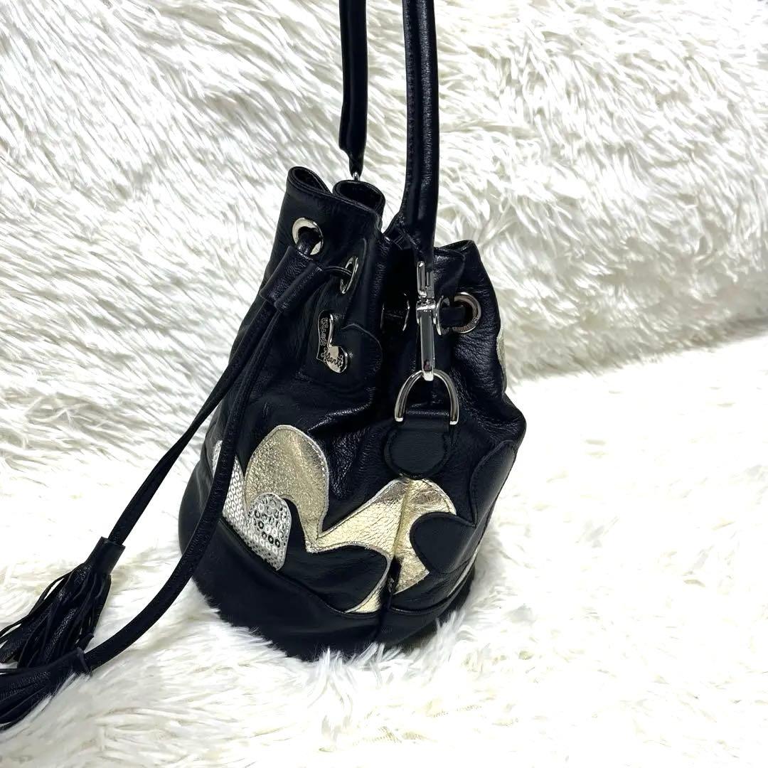 超希少 レア☆シンクビー ショルダーバッグ 巾着 2way レザー