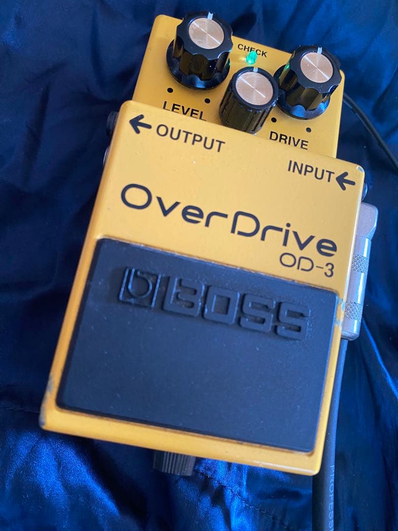BOSS OverDrive OD-3 高輝度緑LED 改