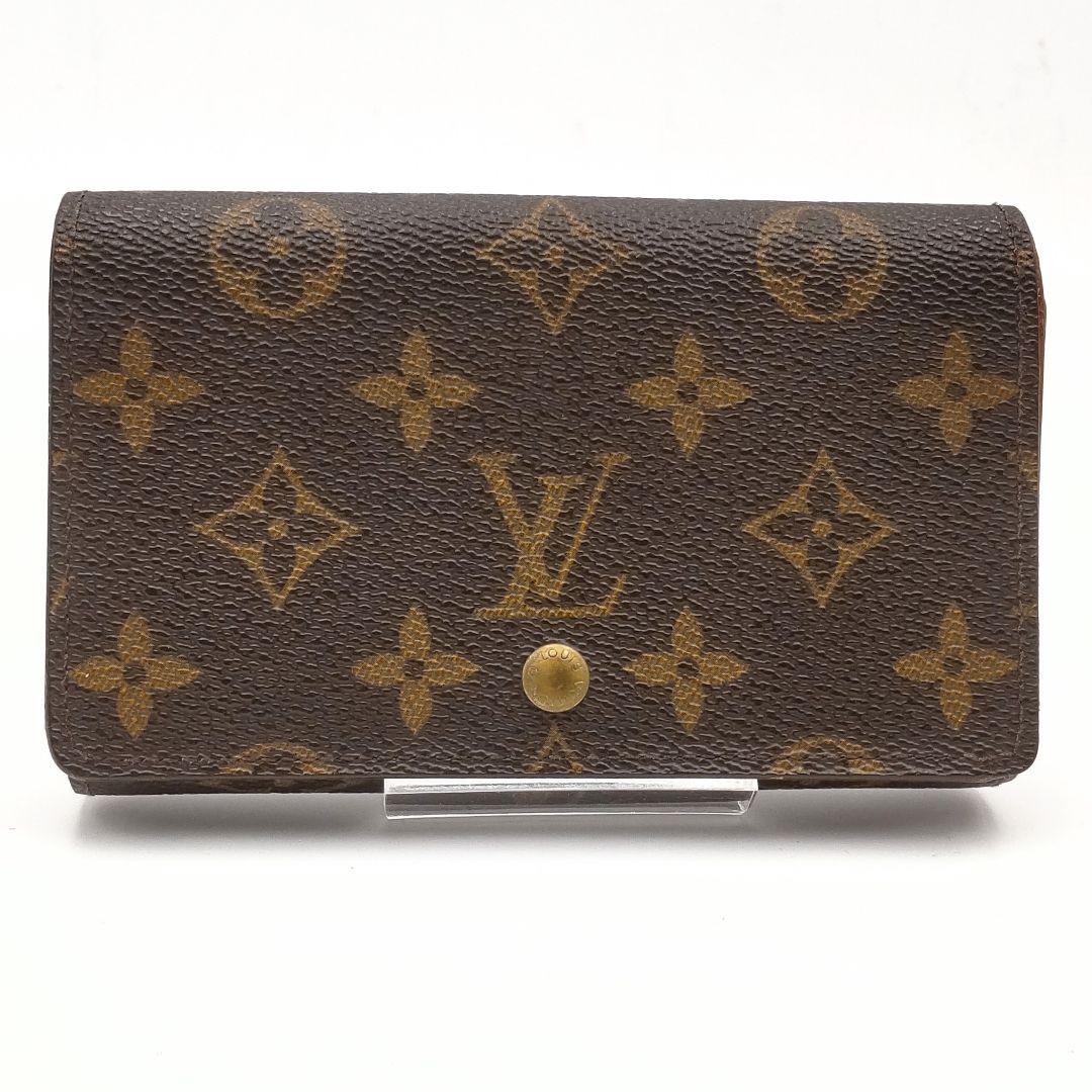 ルイヴィトン ポルトモネビエトレゾール 二つ折り財布 モノグラム コンパクト