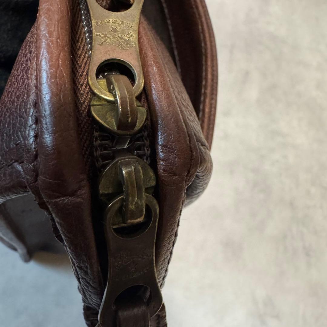 希少 イルビゾンテ ブリーフケース 本革 レザー ブラウン A4◎ ビジネス