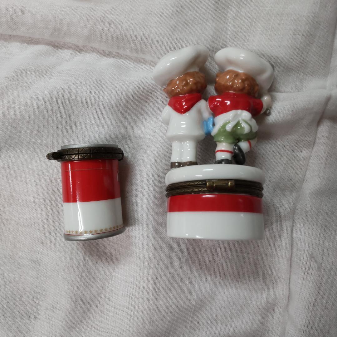 Campbellkids　キャンベルキッズ　陶器小物入れ 　2点　ヒンジボックス