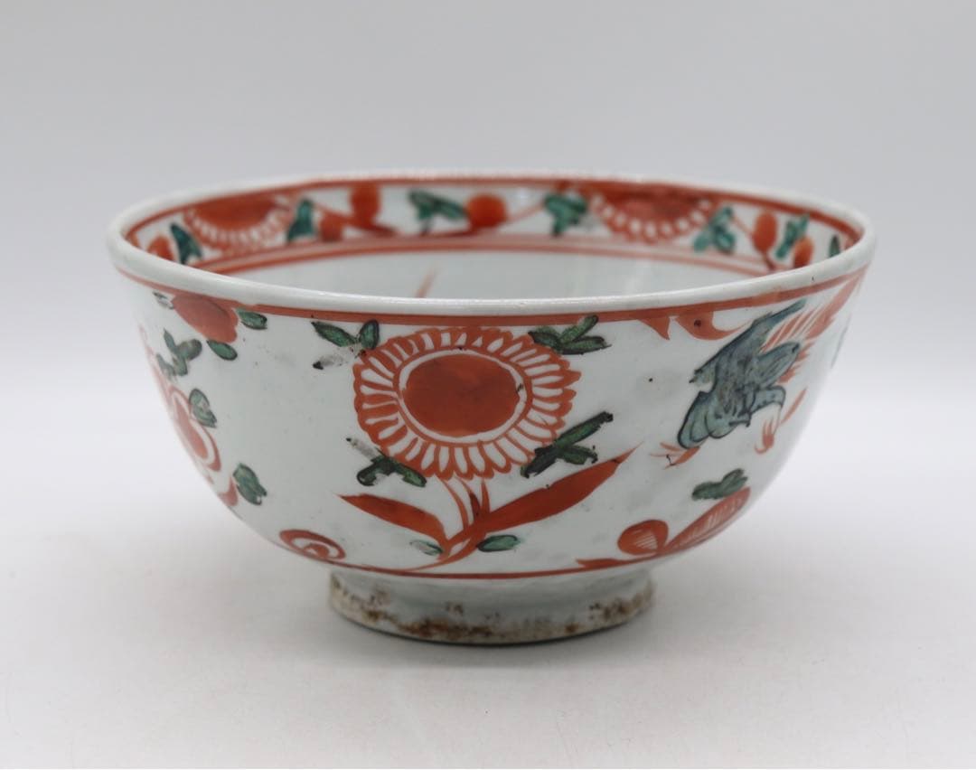 中国　明時代　呉須　鉢　送料込み1118