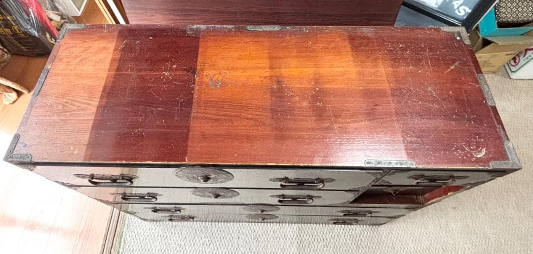 アンティーク家具 昭和レトロ 重ね箪笥 和たんす 収納箪笥