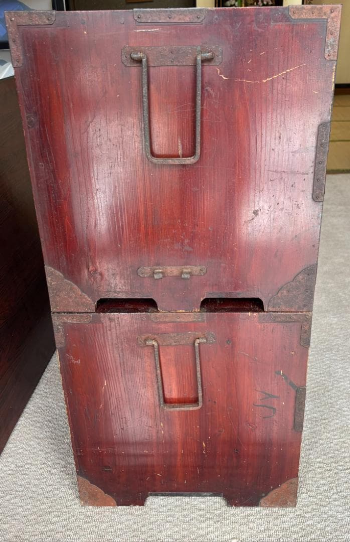 アンティーク家具 昭和レトロ 重ね箪笥 和たんす 収納箪笥