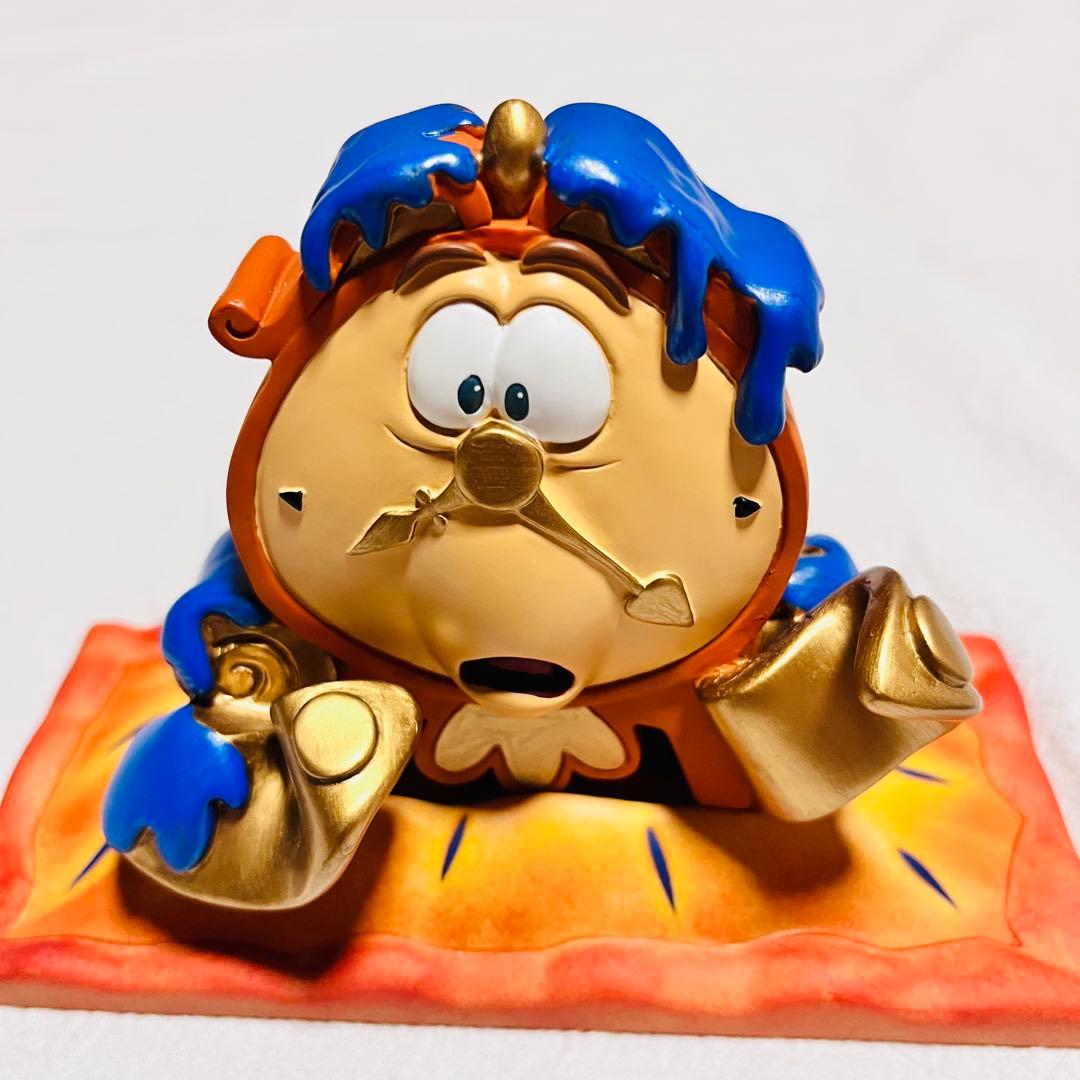 ディズニーストア　美女と野獣　コグスワース　小物入れ　フィギュア