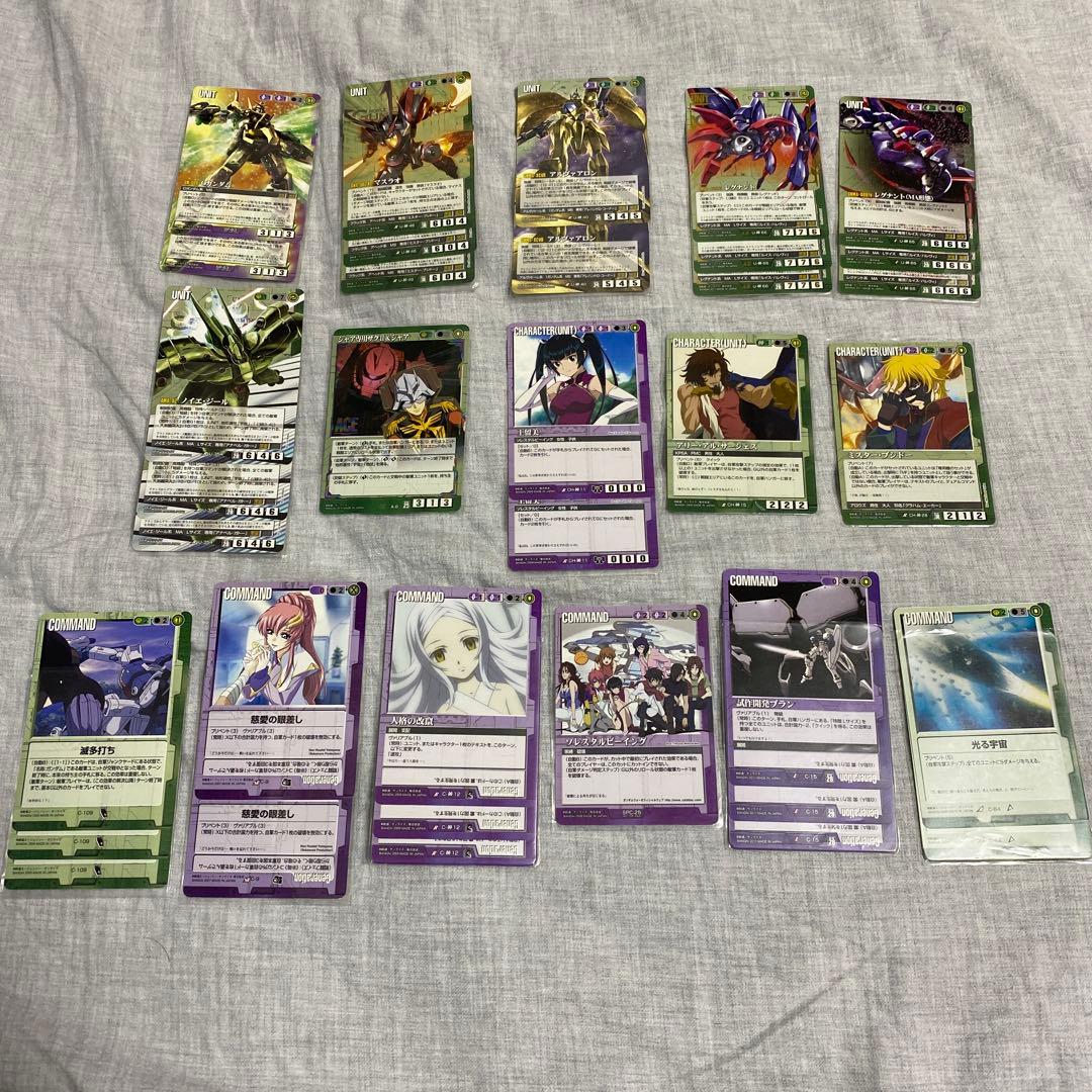 ガンダムウォー　緑紫　ダブルオー　デッキ