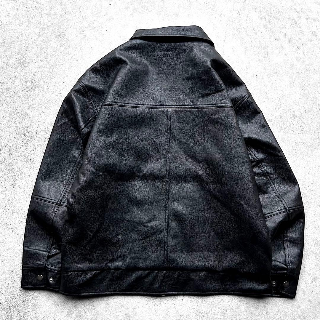 専用！未使用級 最新 Subciety 裏地 ペイズリー柄 レザージャケット