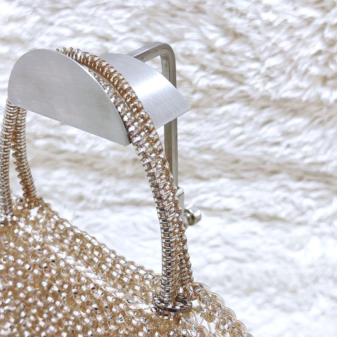 美品✨アンテプリマ　スタンダード　スクエア ミディアム　シルバーゴールド　肩掛け