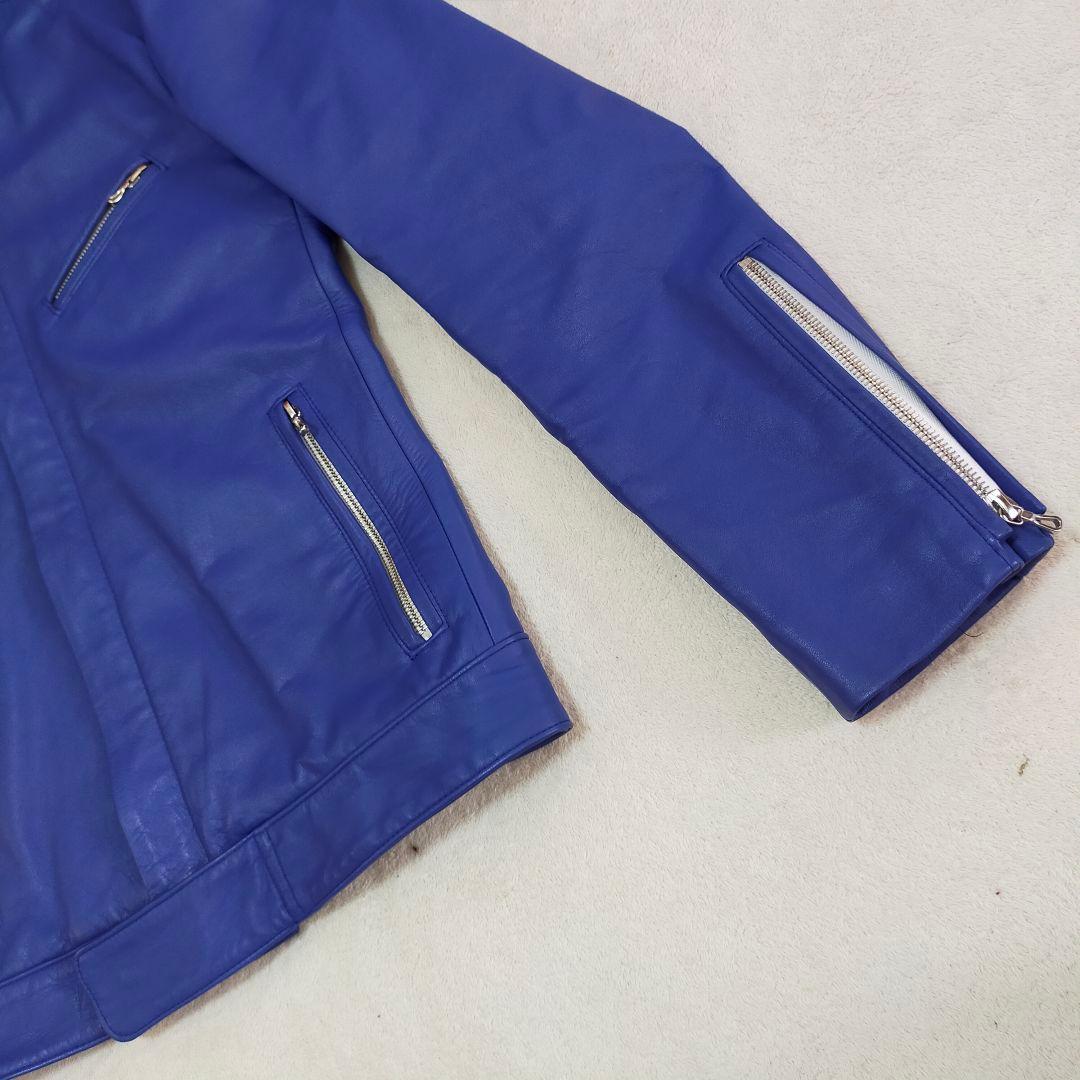 美品　LITHIUM HOMME　44　逆ハの字　シングルライダースジャケット