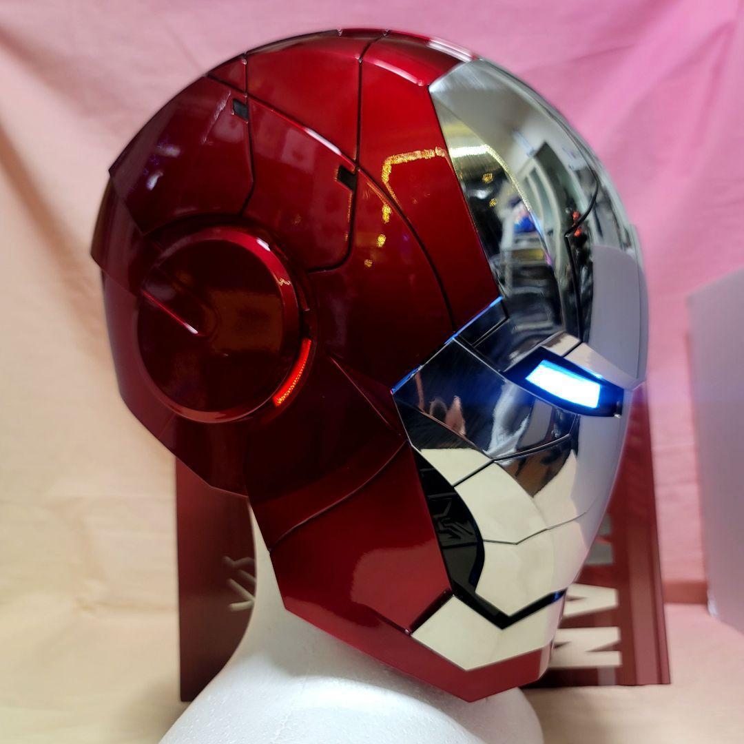 【アイアンマン】最新モデル 音声自動開閉マスク LED マーク5 ヘルメット