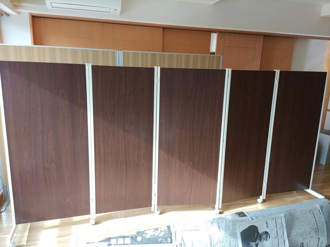 折りたたみ式5連パーティション引取条件でお願いします。