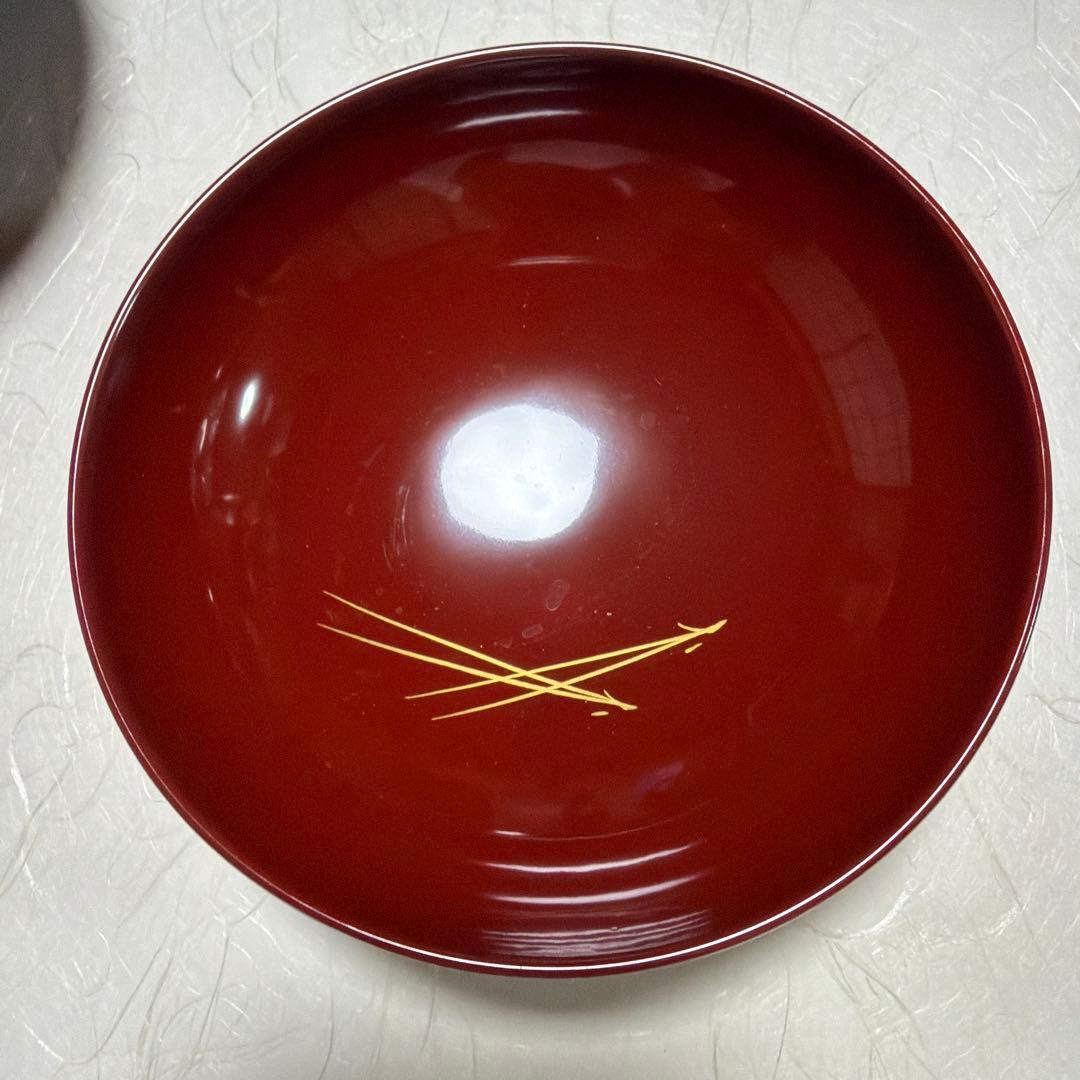 漆器 椀 黒と赤