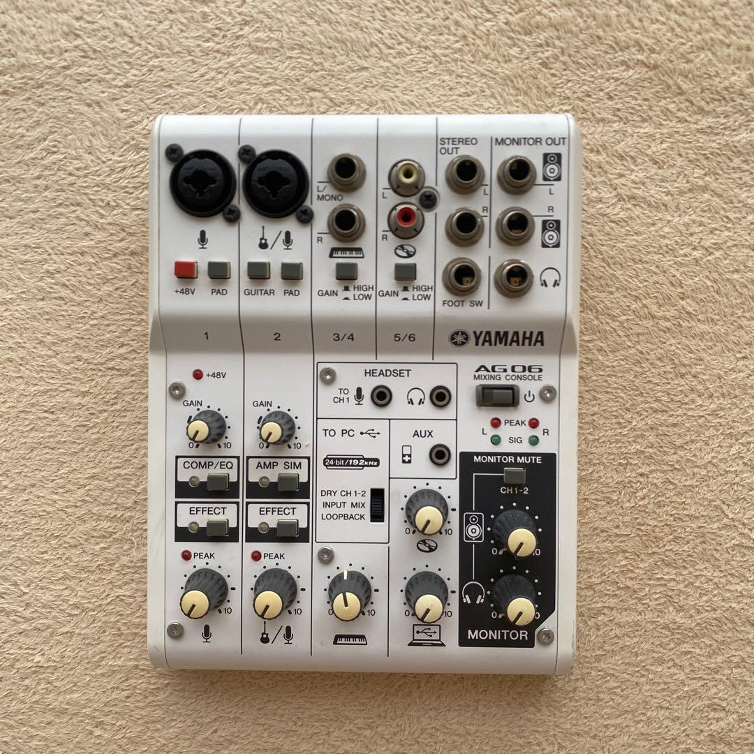犬*様 YAMAHA AG06 オーディオインターフェイス 変換プラグ付