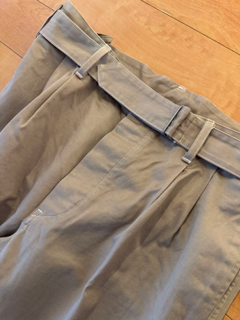 COMOLI Belted Chino Pants サイズ2