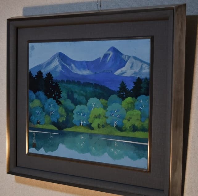 日本画・美術品・画題・磐梯