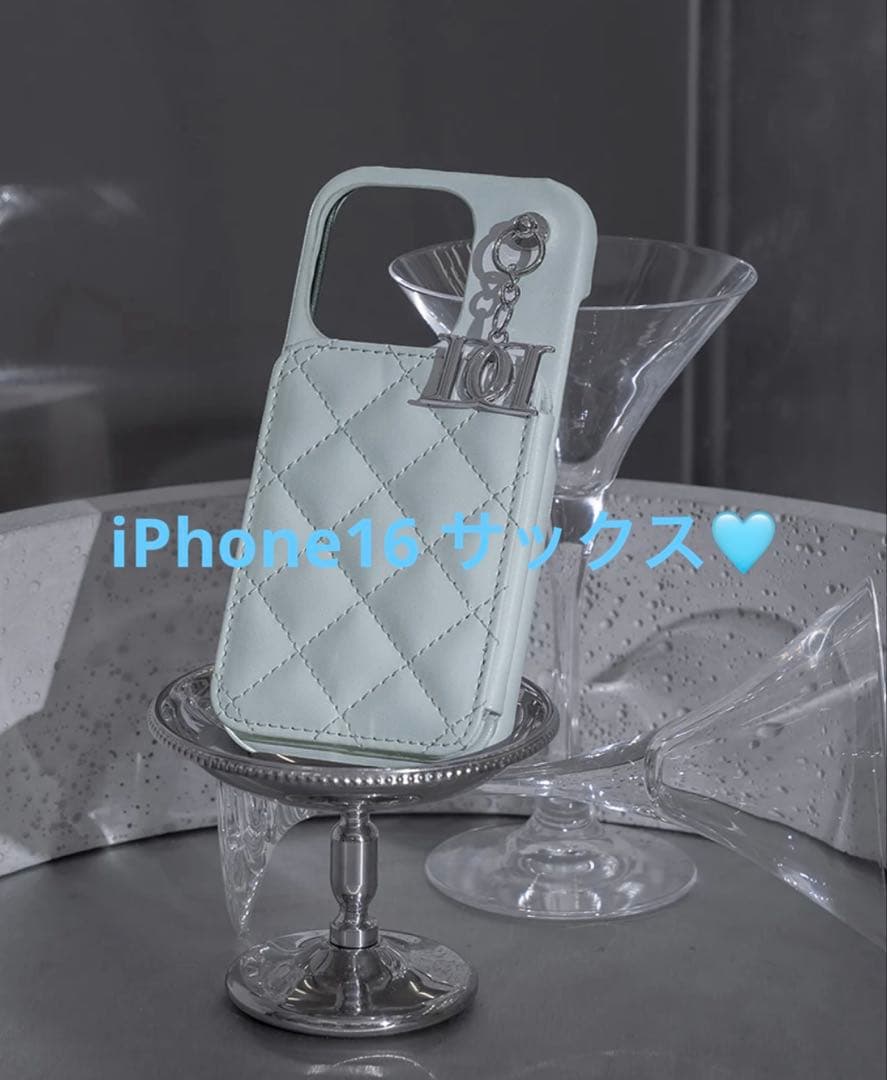darich キルティングミラーDDチャームiPhoneケース