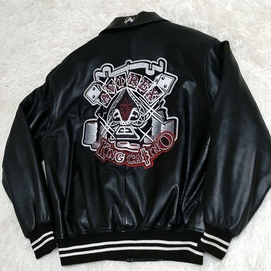 【希少】90s　AVIREX KING CASINO レザージャケット