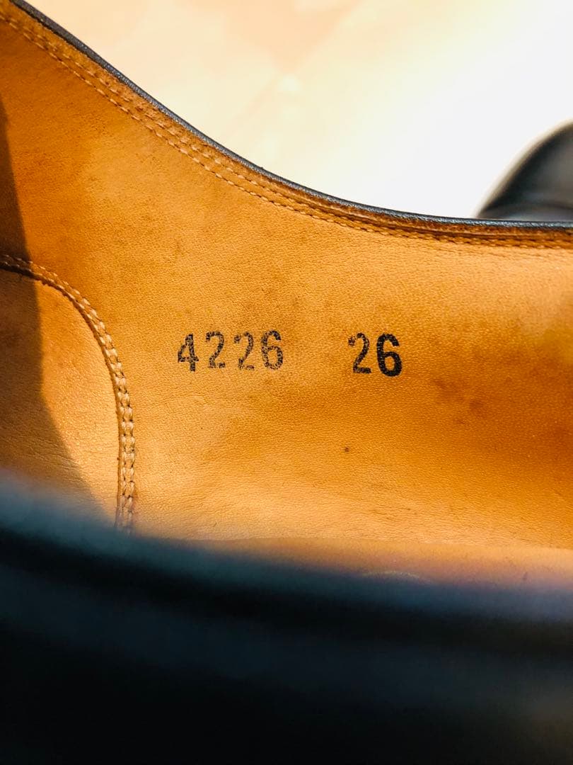 ★定価41,800円★スコッチグレイン シャインオアレイン 幅広 26EEEE