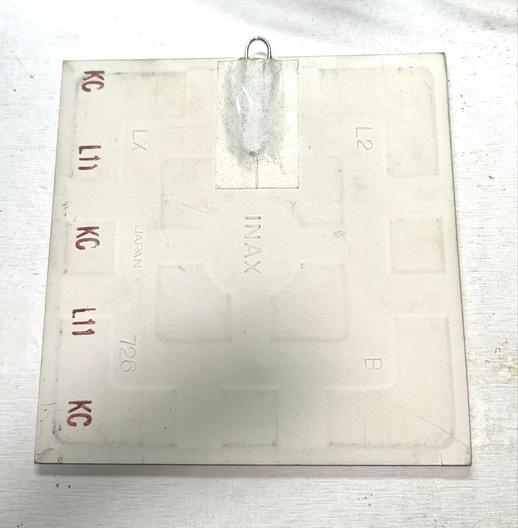 INAXプリントタイル ツツジの花壇&ルノアール 散歩 ガンビー夫人 2枚セット