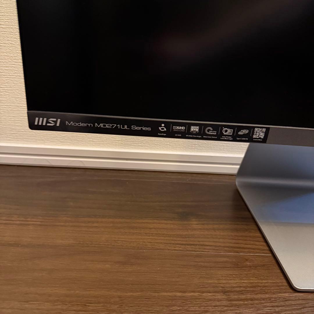 MSI Modern MD271UL 27インチ 4K モニター