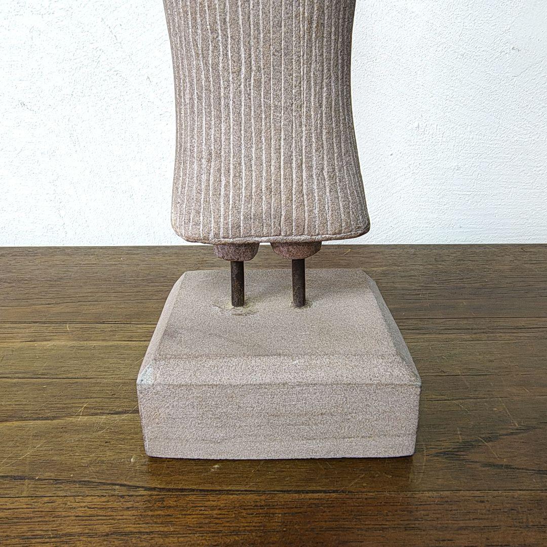 クメール　女神像　砂岩　彫刻　オブジェ　レプリカ　H39cm