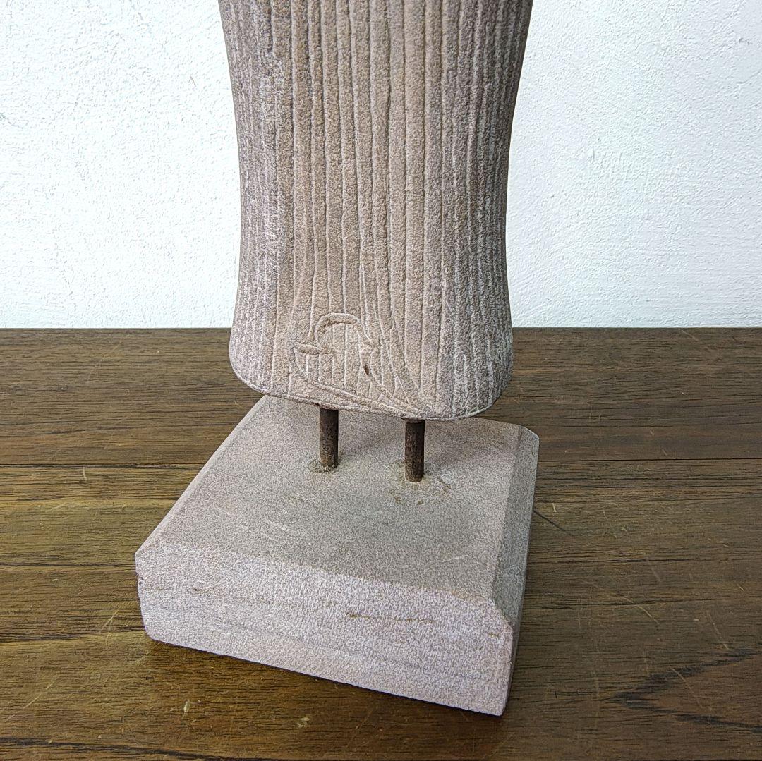 クメール　女神像　砂岩　彫刻　オブジェ　レプリカ　H39cm