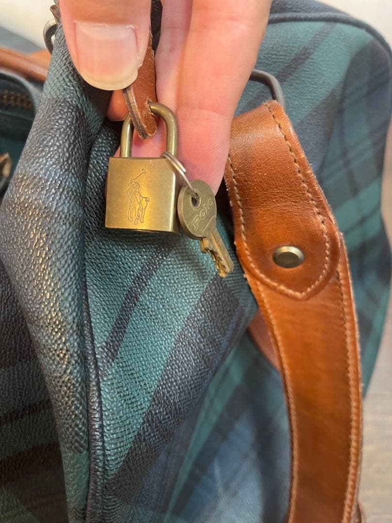 ラルフローレン　ボストンバッグ 大容量 鍵付き