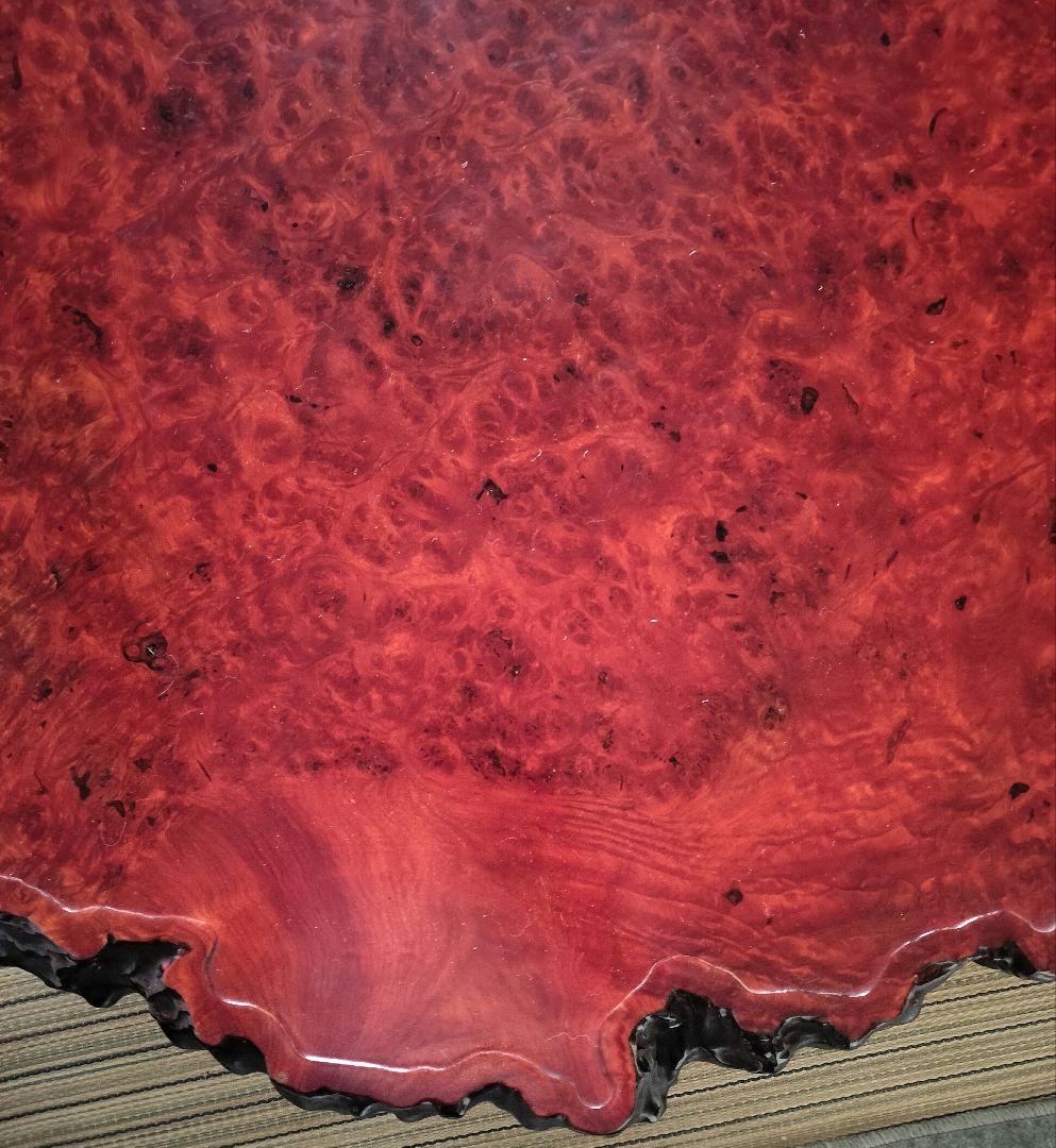 高級 花梨 大 テーブル 座卓 一枚板 瘤 昭和レトロ