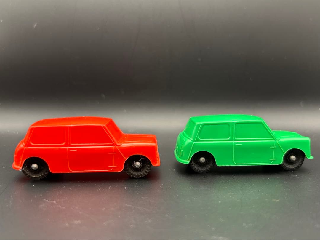 GALANITE スエーデン製　ガラニテ　ソフビ製　ミニクーパー　4台　ミニカー