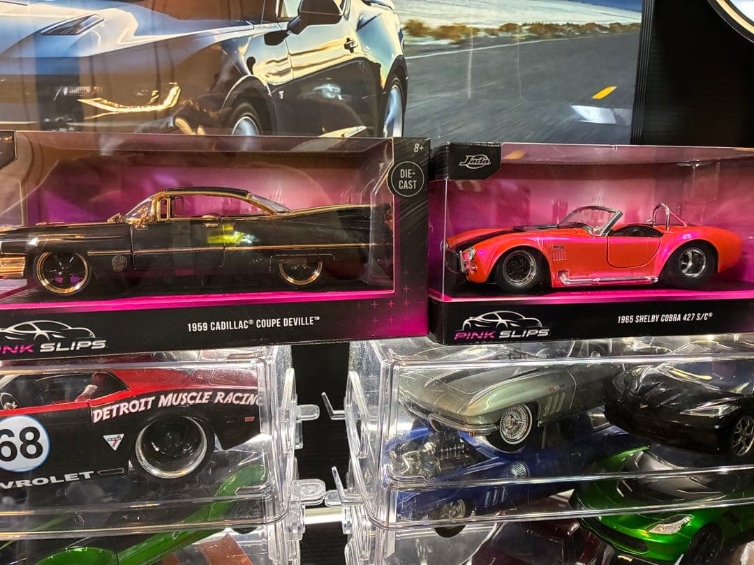 Jada PINK SLIPS 1/24キャデラック&コブラ　セット