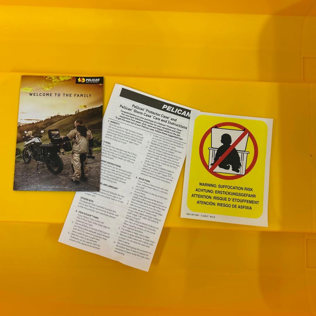 新品未使用ペリカンエアPELICAN AIR1615イエローキャリーケース黄