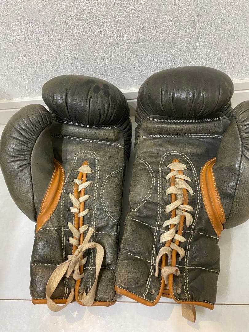 当時物 アンティーク ボクシング　グローブ　hatori