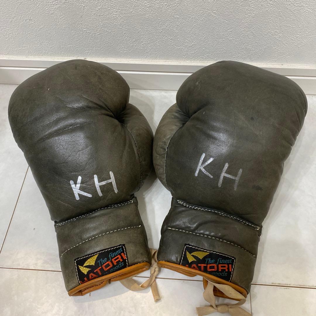 当時物 アンティーク ボクシング　グローブ　hatori