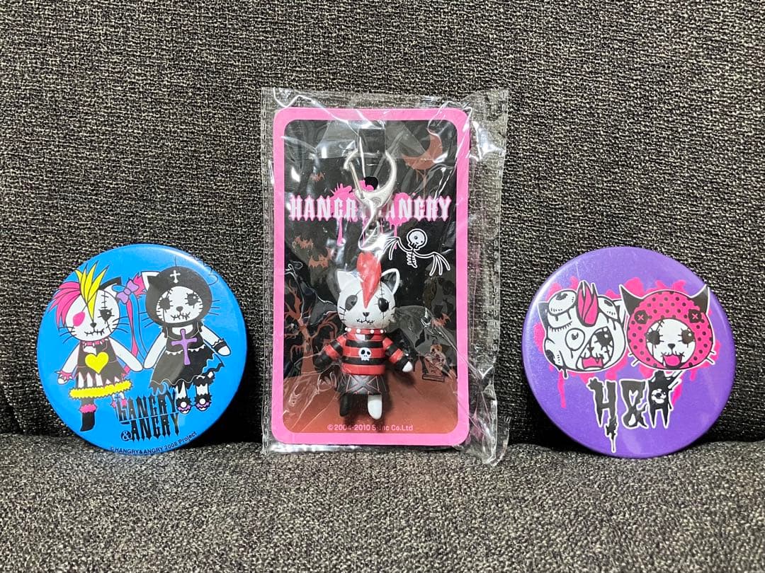 h.naoto HANGRY&ANGRY ぬいぐるみ キーホルダー 缶バッジ