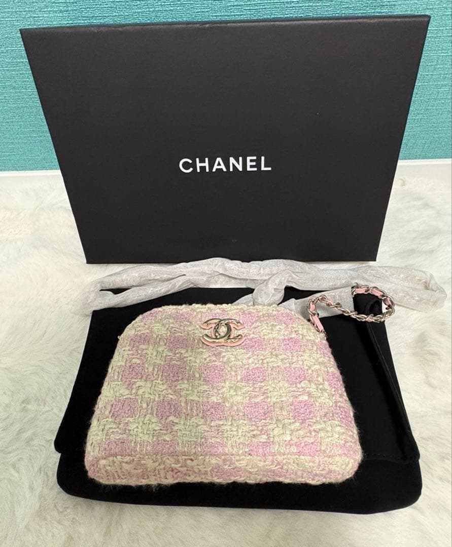 CHANEL シャネル ショルダーバッグ チェーンバックノベルティ　pink