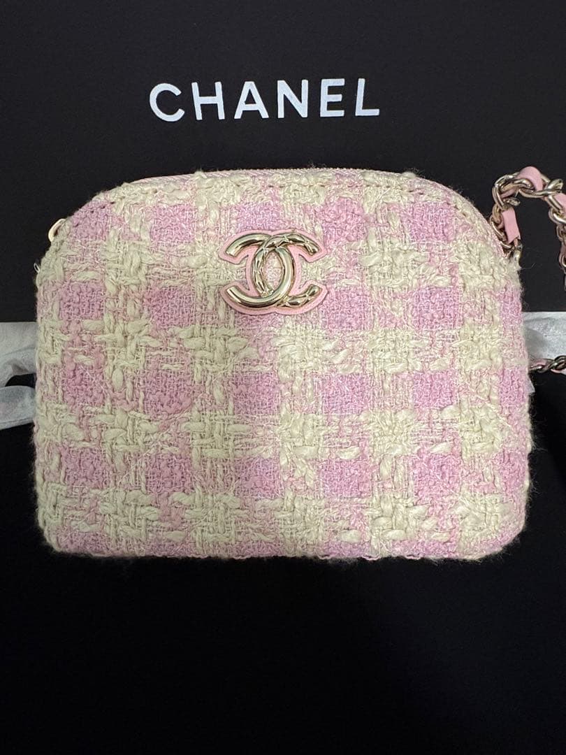 CHANEL シャネル ショルダーバッグ チェーンバックノベルティ　pink