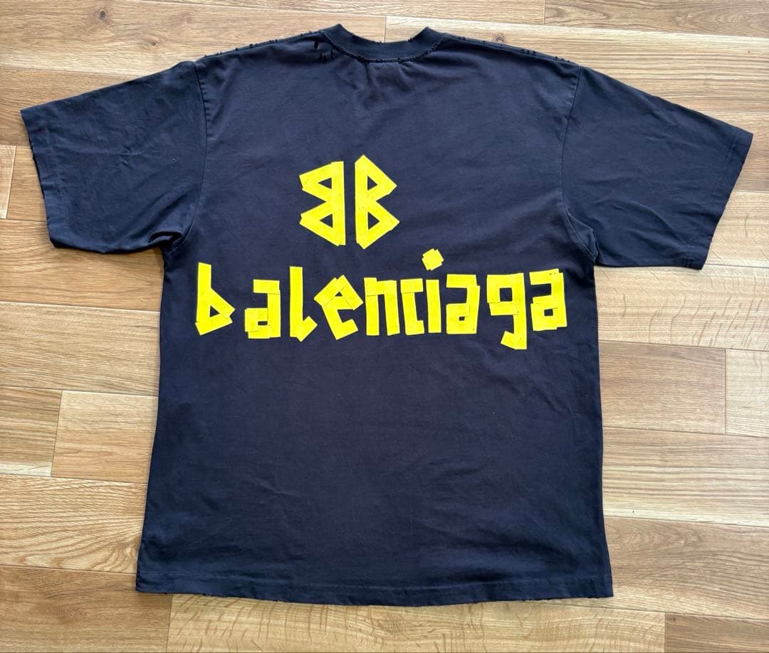 BALENCIAGA バレンシアガ テープロゴTシャツ